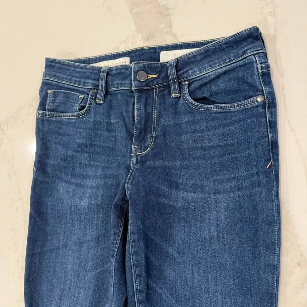 Pilcro and the Letterpress Anthropologie Stet Slit Ankle Denim Jeans Womens 27 - Image 3