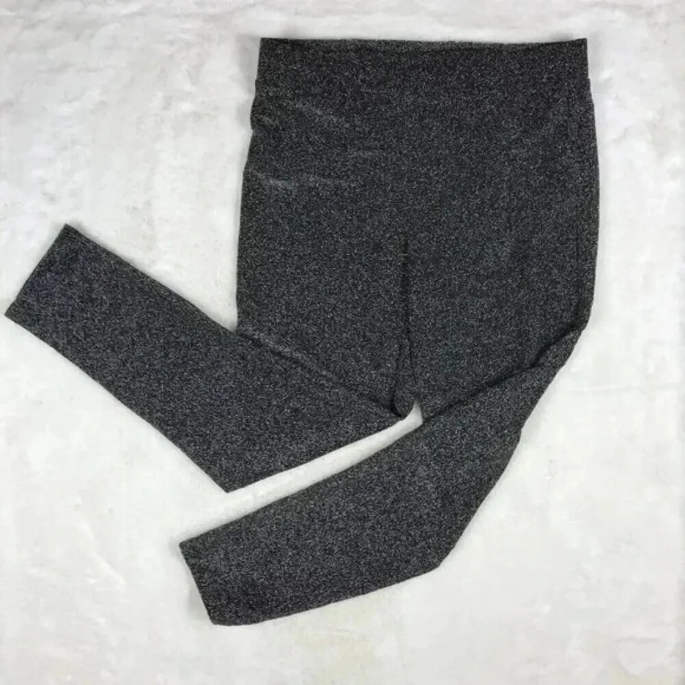 THALIA SODI Silver Metallic Pull On Leggings NWOT Size Large - Image 3