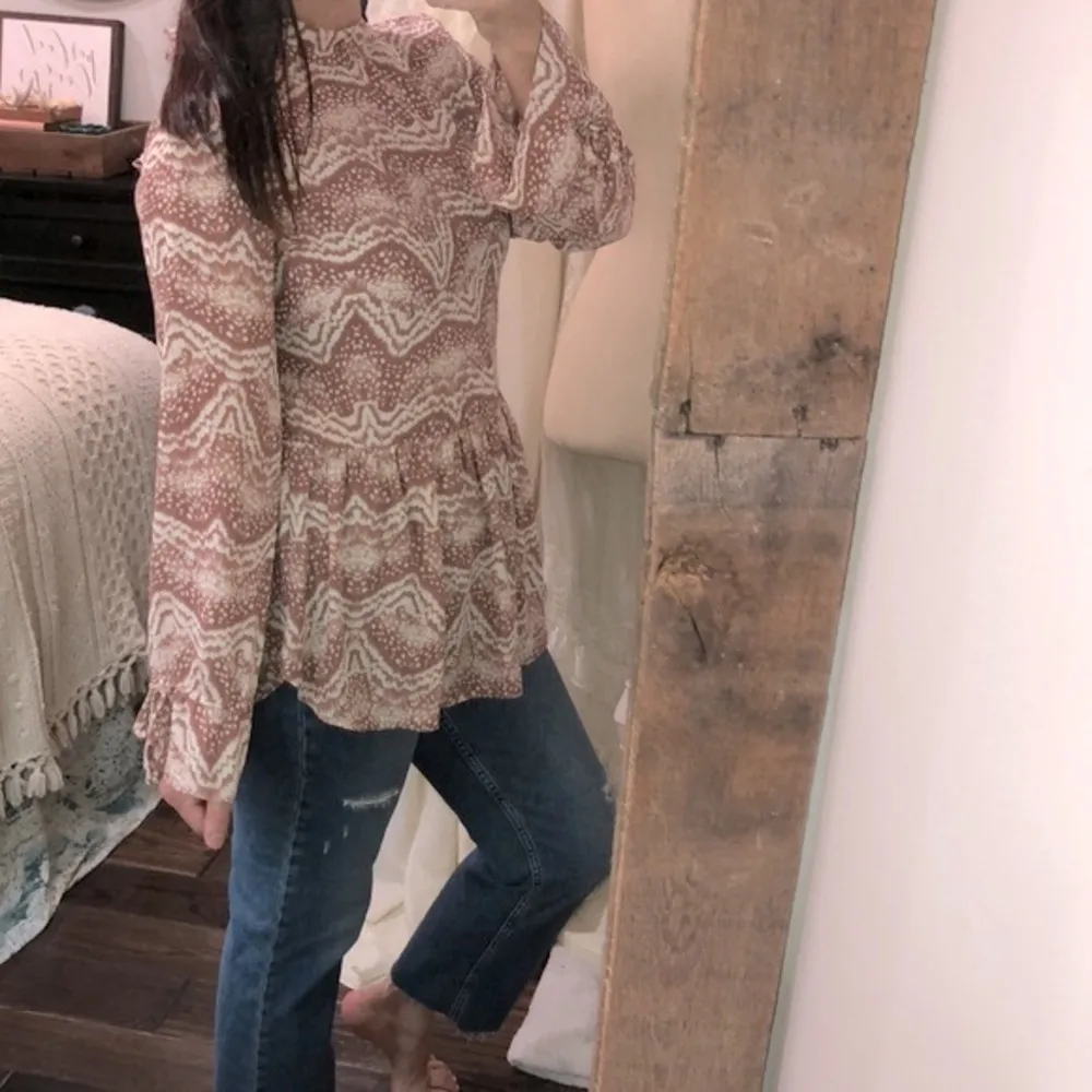 Asher dusty rose blouse boho size medium Pink - Image 3