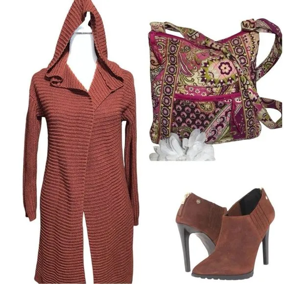 Calvin Klein burgundy ankle booties! So cute. - Image 2