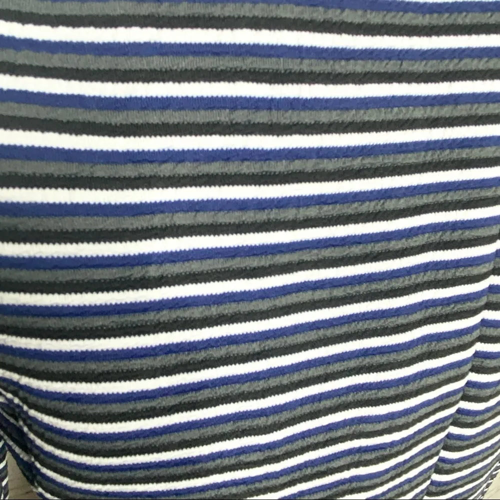 White House Black Market Blue Gray Ponte Blazer Jacket Size 0 - Image 5