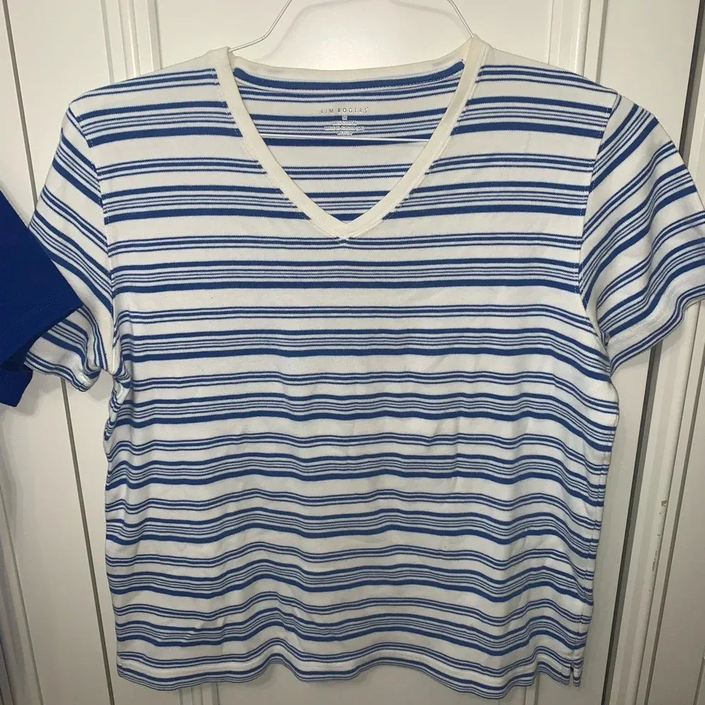 Kim Rogers set 3 short sleeve blue casual tees Medium‎ - Image 7