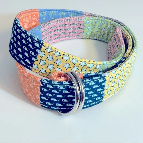 Vineyard Vines Women's Patchwork Belt‎ Size L - Image 2