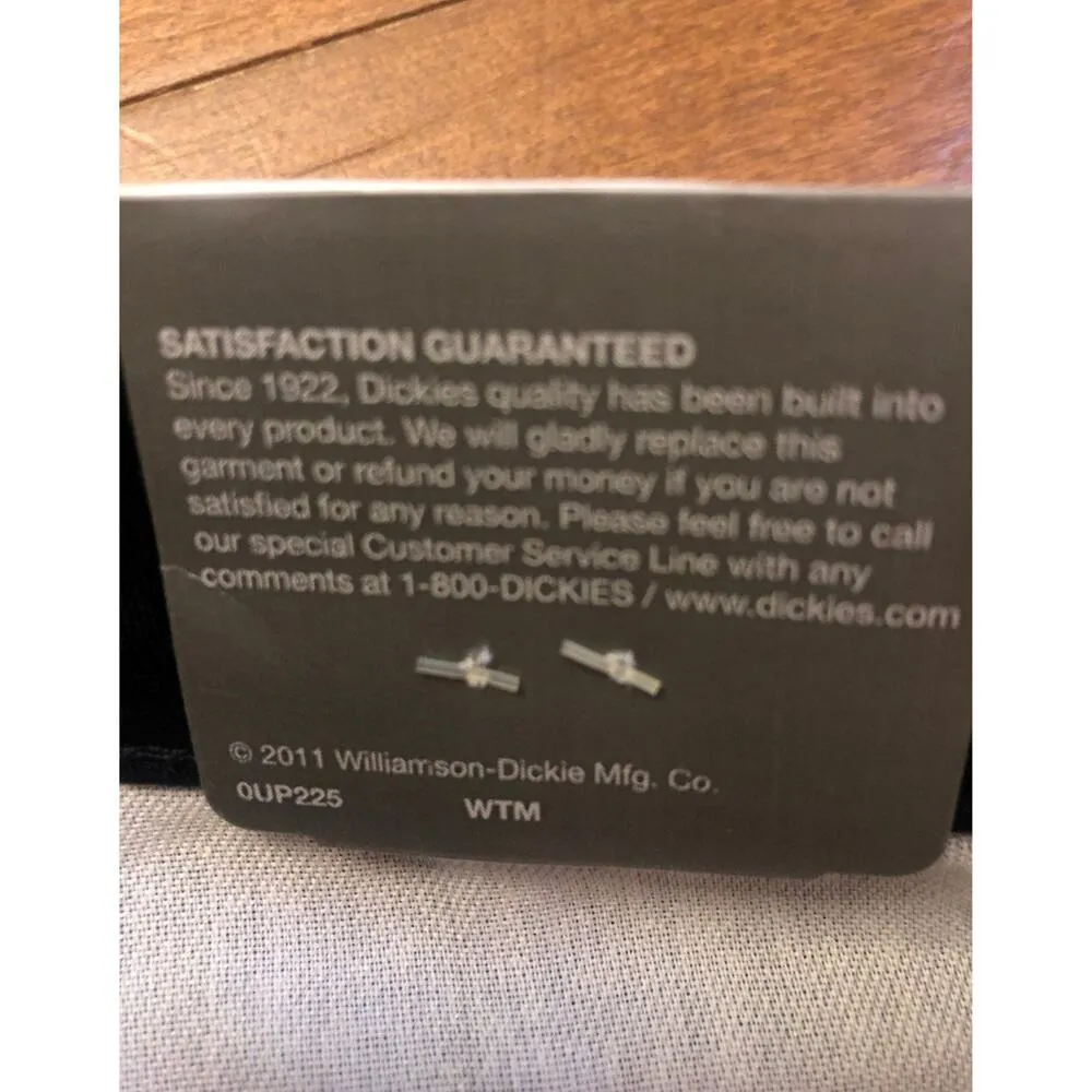 NWT Genuine Dickies black relaxed stretch twill straight leg size 10R ladies - Image 8