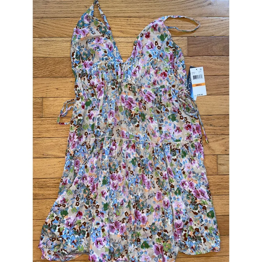 NWT Isabella‎ Rose Liberty Lane Dress/Coverup Sz S Beige Multi - Image 3