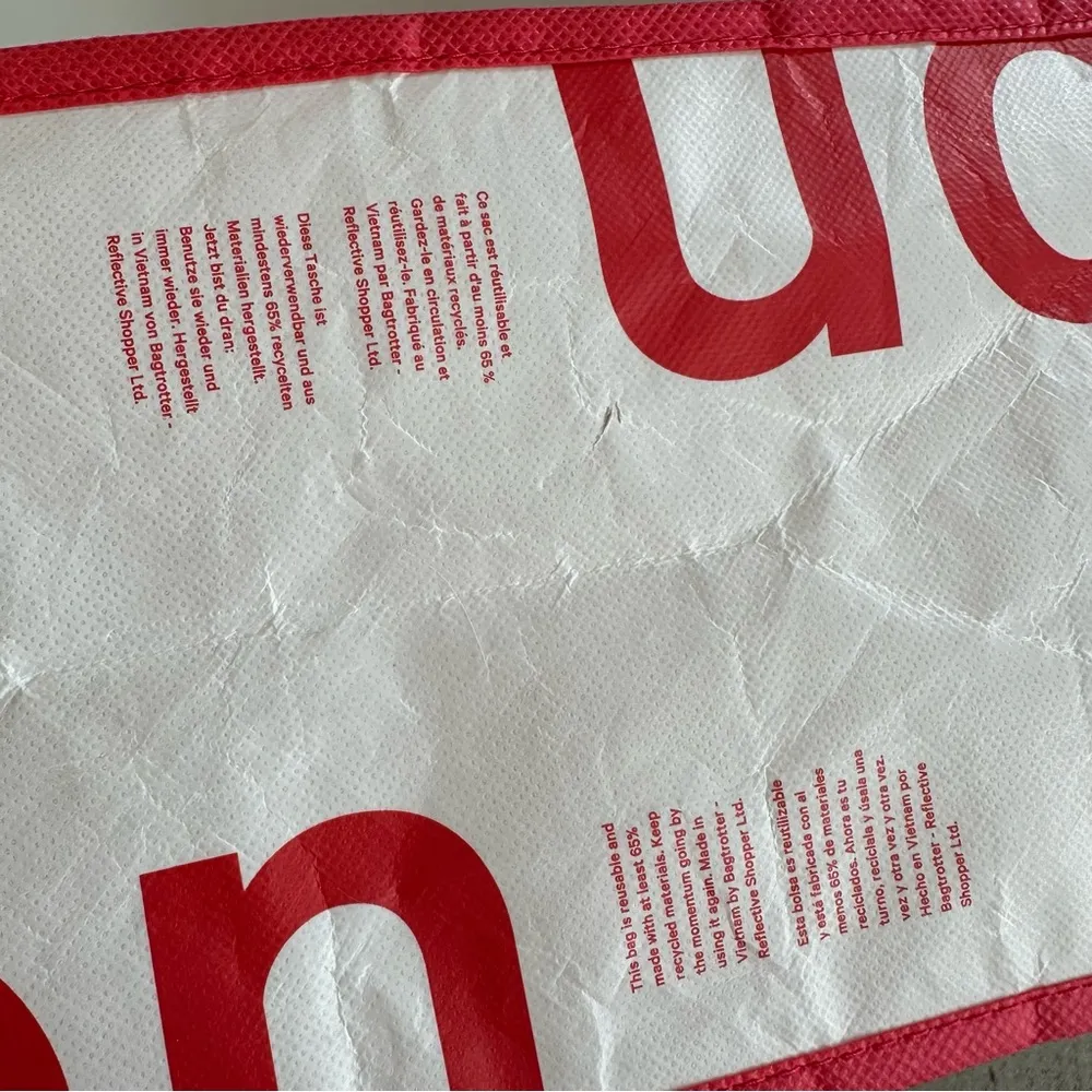 Lululemon Red Reusable Tote Bag - Image 5