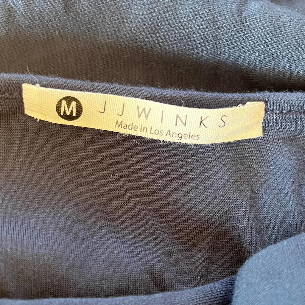 J.J. Winks "Sweater Weather" Navy Blue Top size M. Built in bra Size M - Image 11