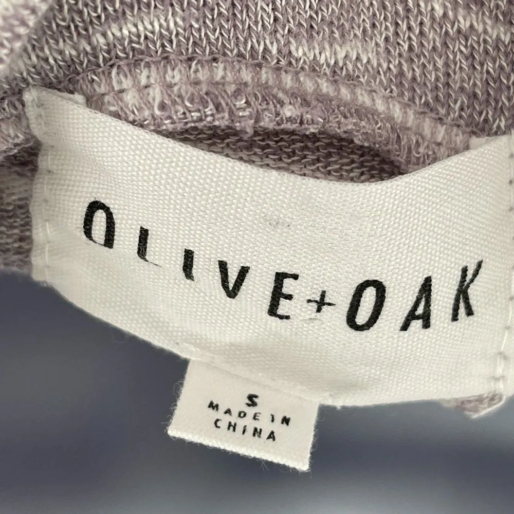 Olive + Oak Cowl Neck High Low Hem Tunic Oversized Striped Pullover Top Small - Image 39