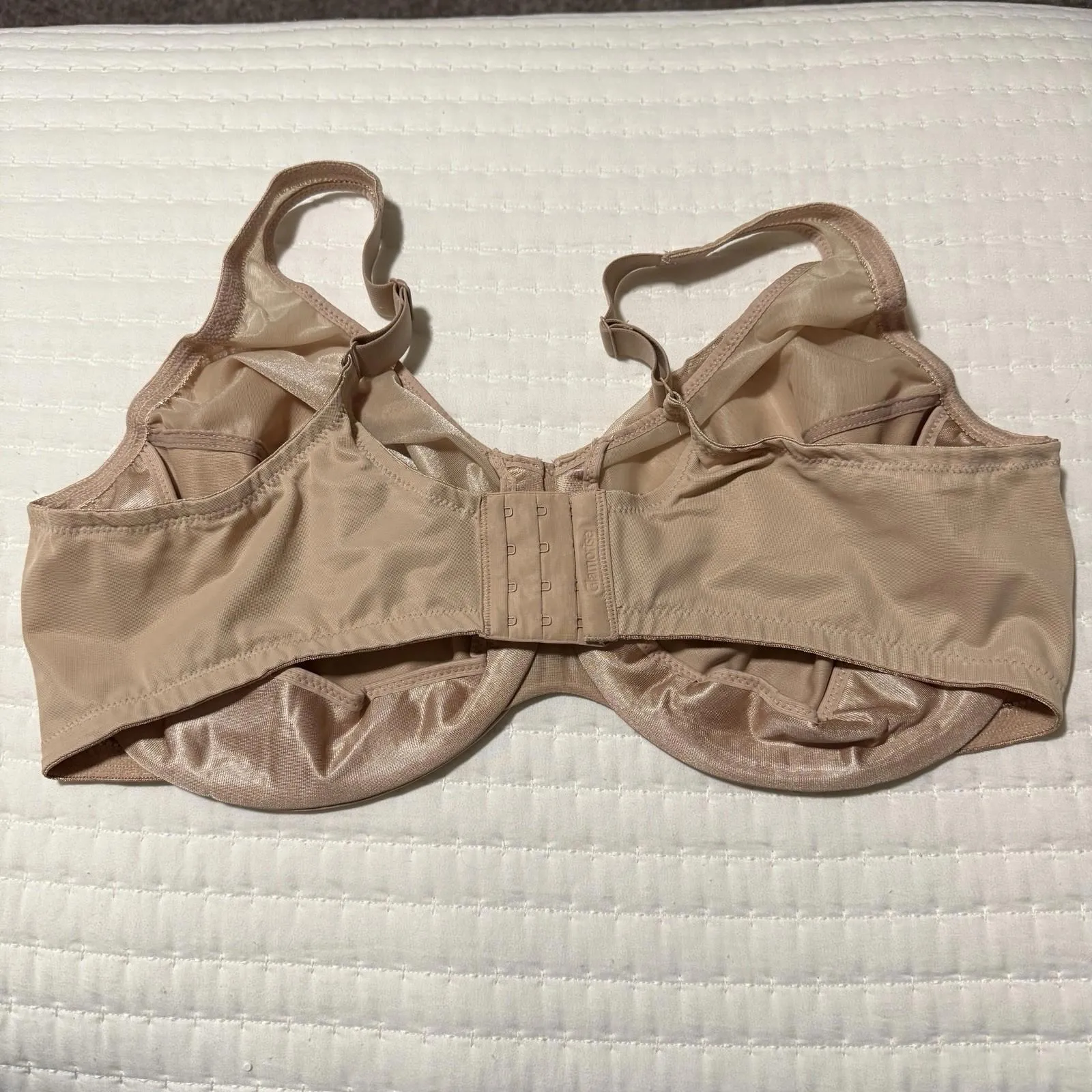 Glamorise 46DD Wonder Wire Minimizer Bra Cafe Nude 9003 Underwire Full Coverage Size undefined - Image 3