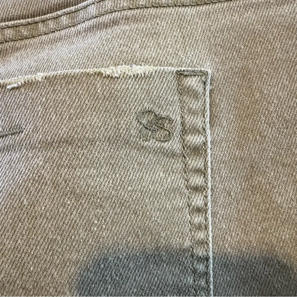 Jessica Simpson Mike Bestie Women's 14W Olive Straight Leg Jeans**READ** - Image 9