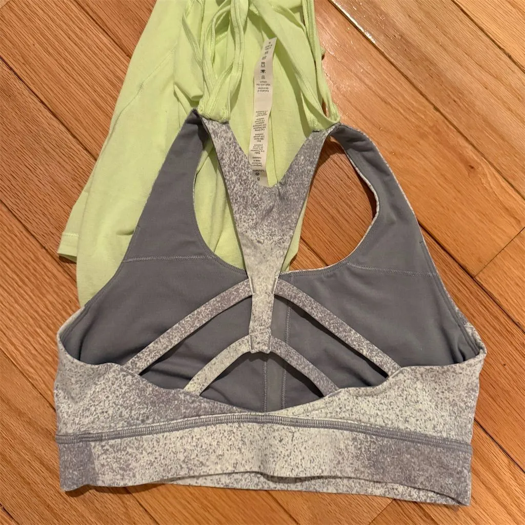 Lululemon Women's Twist & Toil Tank Top Green Size 8 Built - Image 6