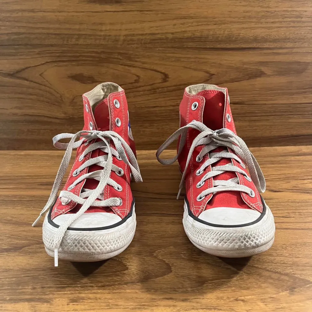 Converse CTAS Shoes M9621 Hi Top Red Women’s 7.5 Men’s 5.5 sneakers - Image 3