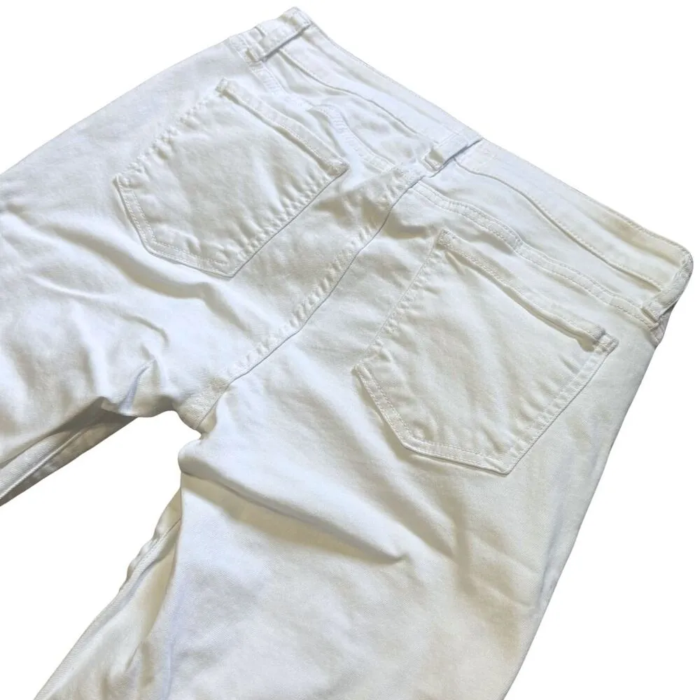 KUT FROM THE CLOTH Diana Skinny White Denim Jeans Stretch30" Inseam EUC Sz 8 - Image 7