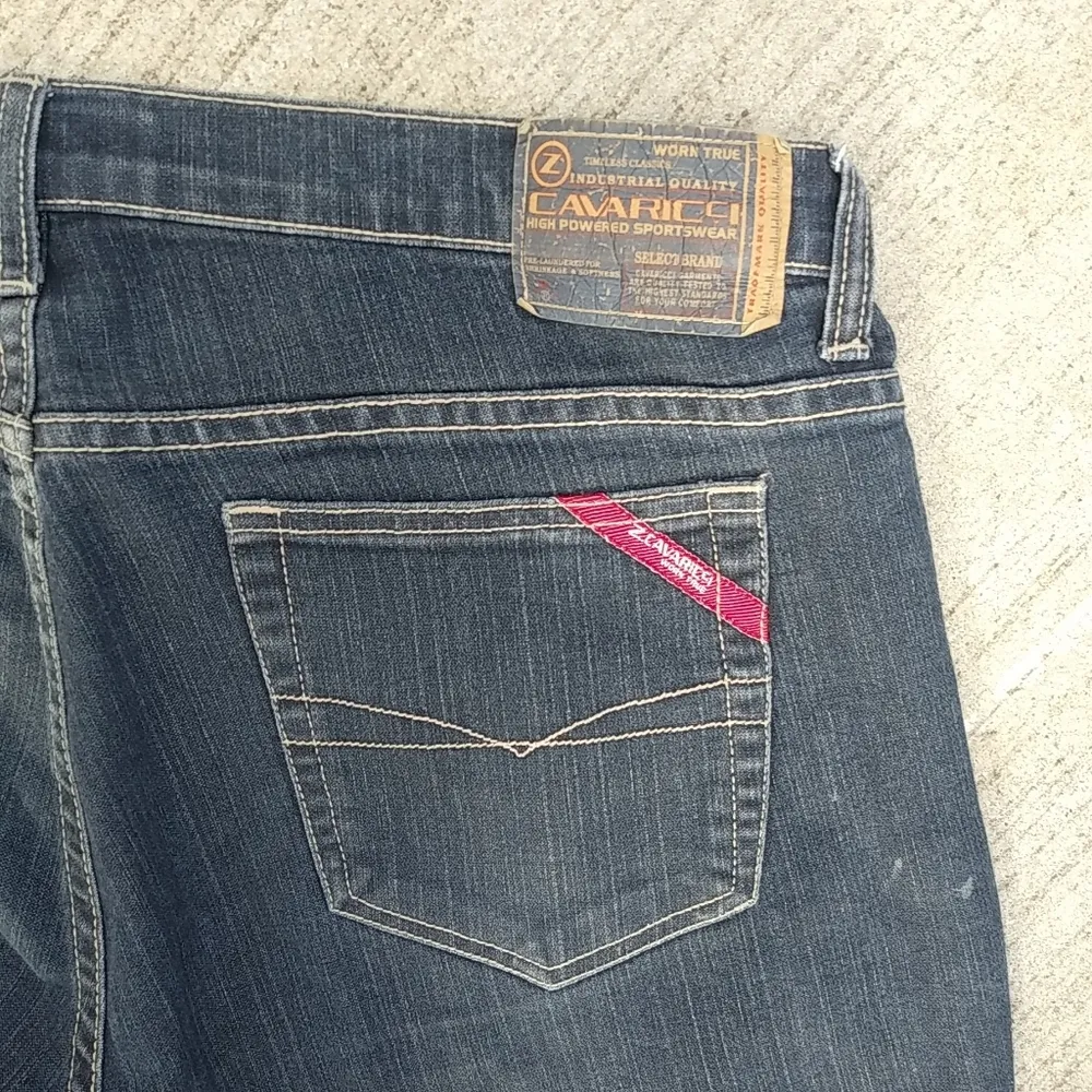Z Cavaricci 14 Work Industrial Capri Jeans Plus Blue - Image 6