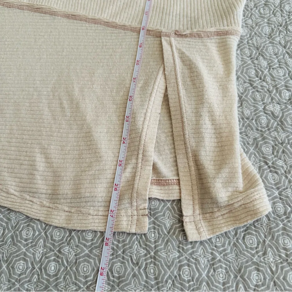 Free People / We the Free Londontown Thermal Moonstone Boho Tunic Top Size XS - Image 9