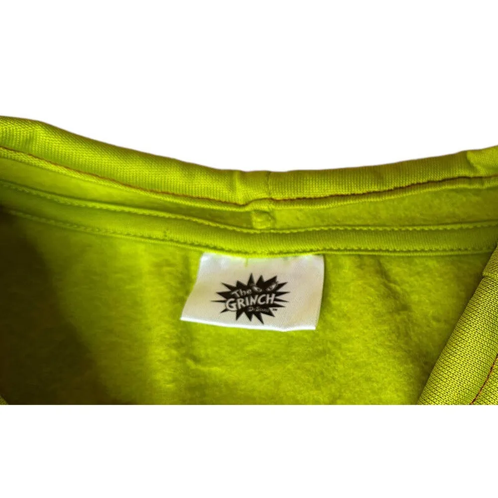 Dr Seuss The Grinch Merry Grinchmas Ugly Christmas Pullover Sweatshirt Size M - Image 4