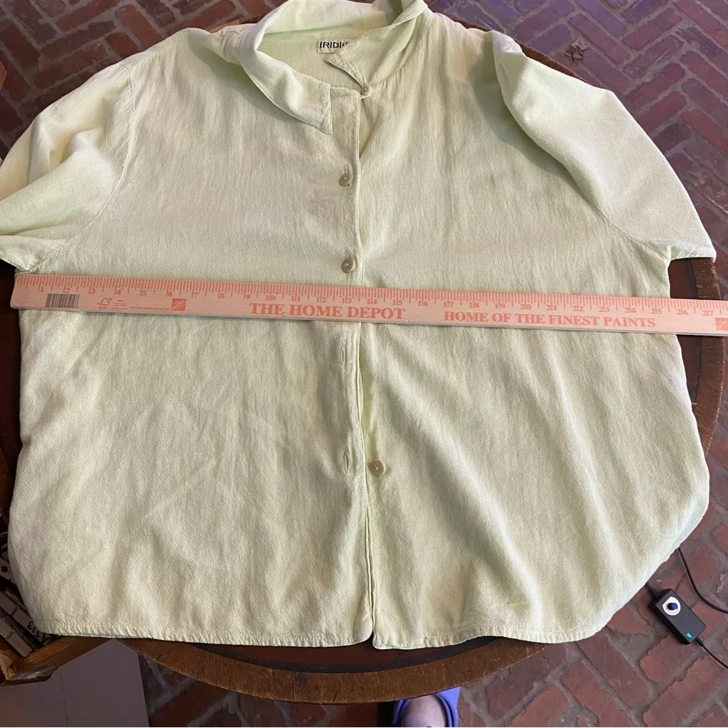 iridium set lagenlook boho relaxed citron‎ green 100% cotton size xl resortwear - Image 12