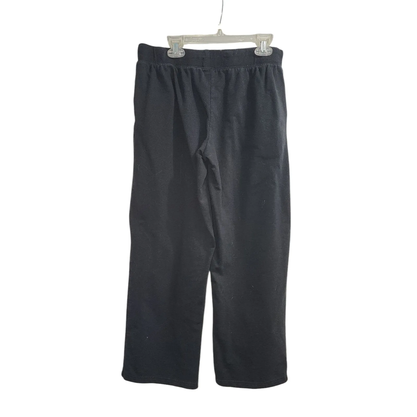 Black Lounge Pants Wide Leg Comfy Drawstring‎ Casual Womens Size Unknown - Image 2