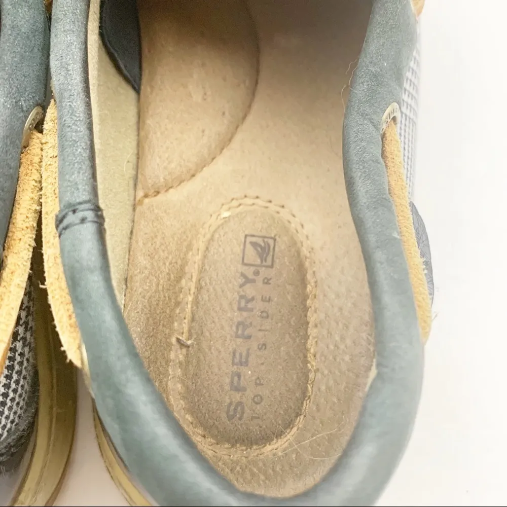 Sperry Topsider Size 7.5 Navy Blue Slip On Boat Shoe Loafers - Image 6