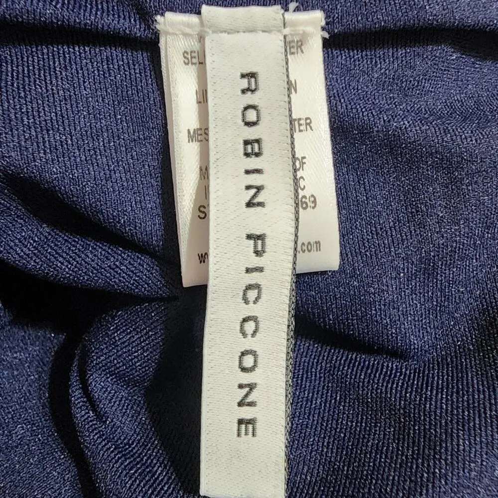 Robin Piccone Charlie High Waist Bikini Swim Bottom Ink Dandelion Small NEW - Image 3