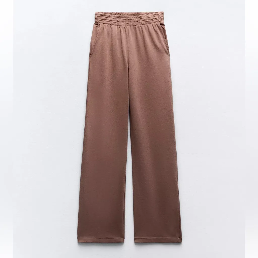 Zara Mauve Washed Interlock Sweat Set - Image 3