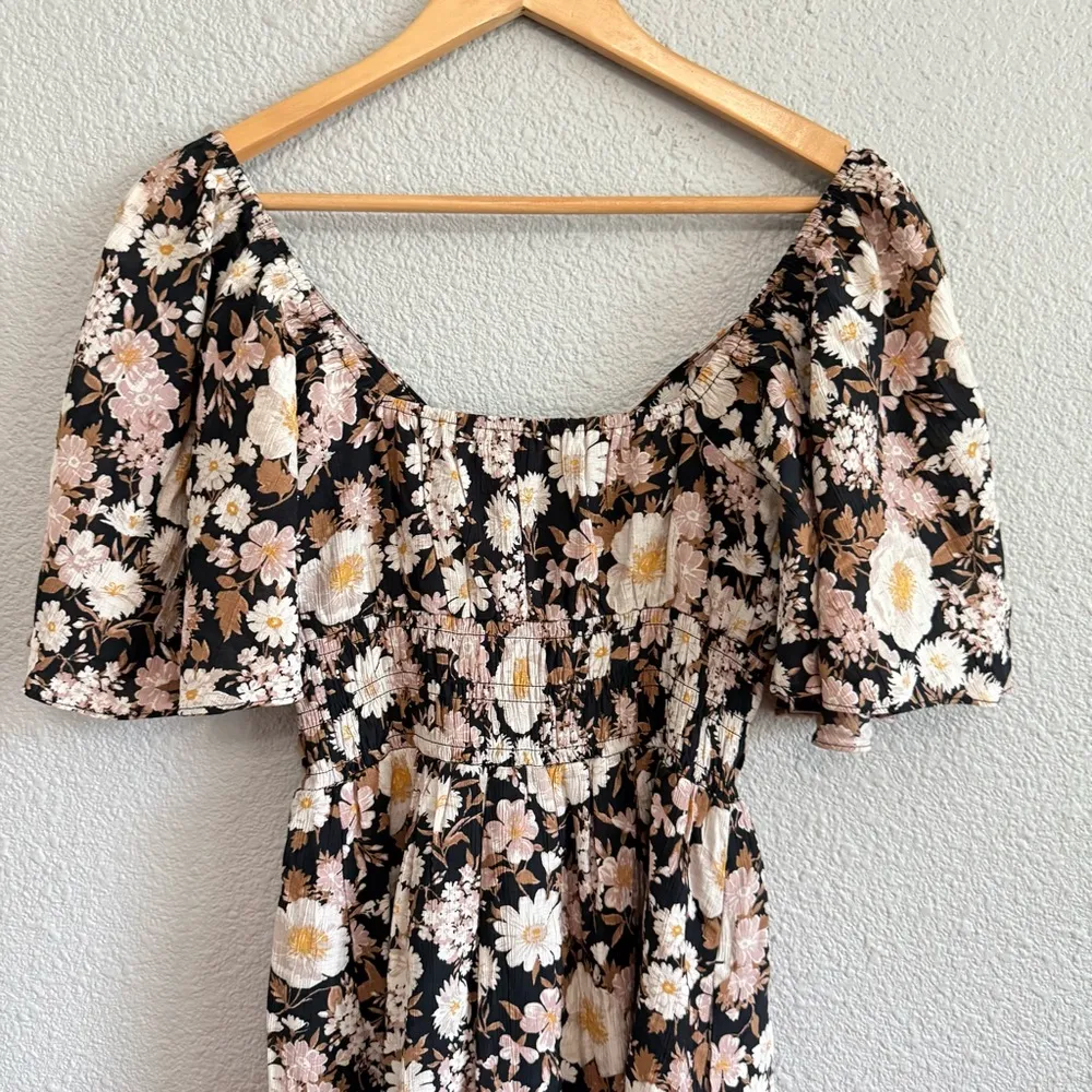 Abercrombie & Fitch Angel Sleeve Smocked Waist‎ Mini Dress Size Small NWT - Image 7