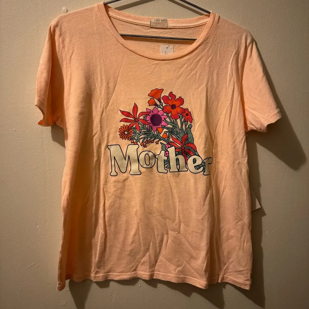 Mother Denim The Itty Bitty Tee in Super Bloom size Medium - Image 2