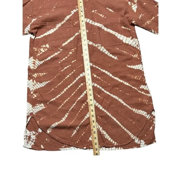 YFB Young Fabulous & Broke Tie Dye Shirt Dress Sz M Hippie Boho Bohemian Western - Image 8