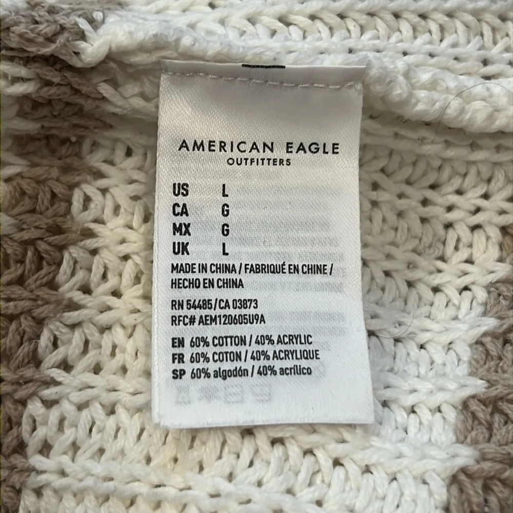 American Eagle  Crew Neck Striped Sweater - Image 5