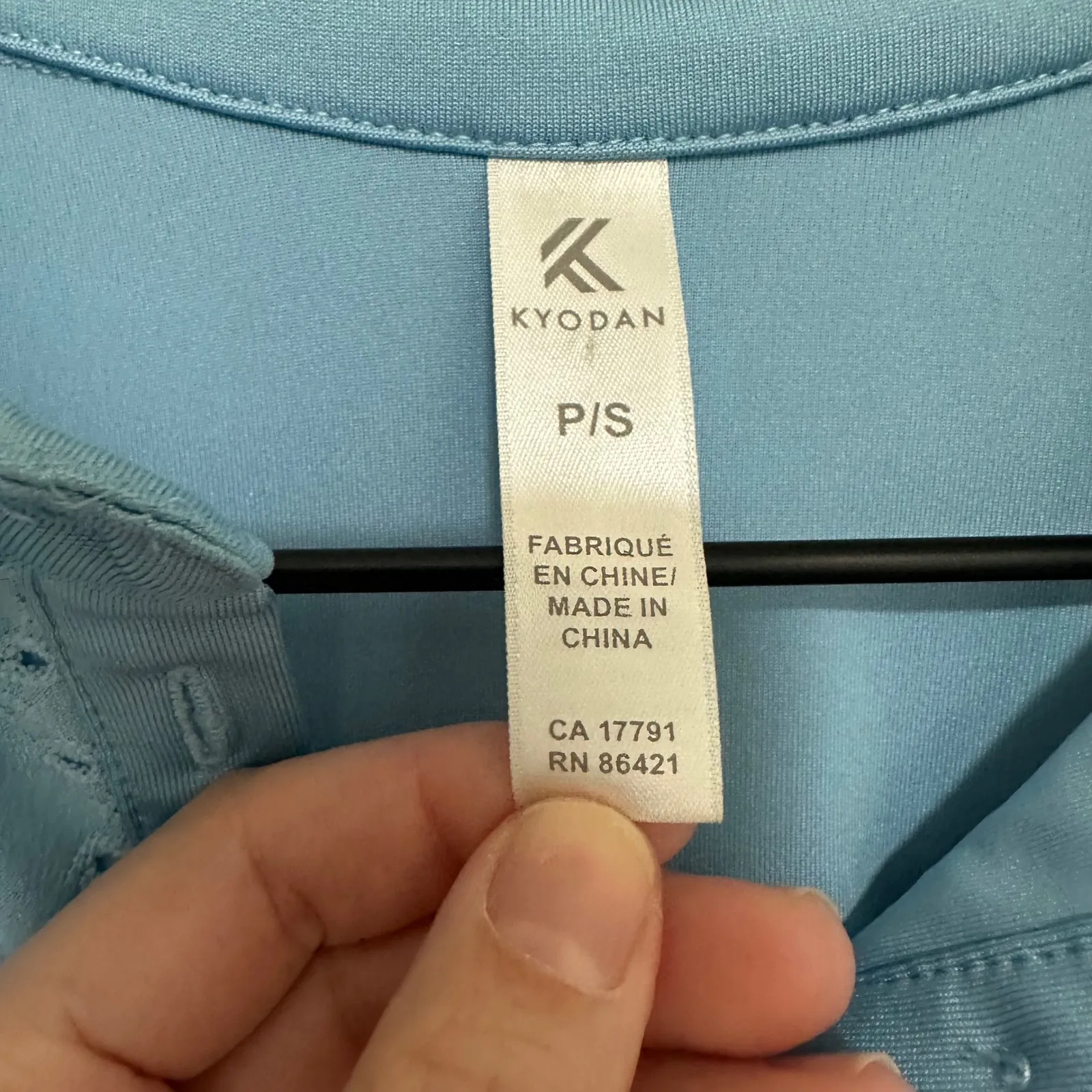 KYODAN | Women's Blue Eyelet Sleeveless Golf Tennis Athleisure Polo Shirt,P/S - Image 6