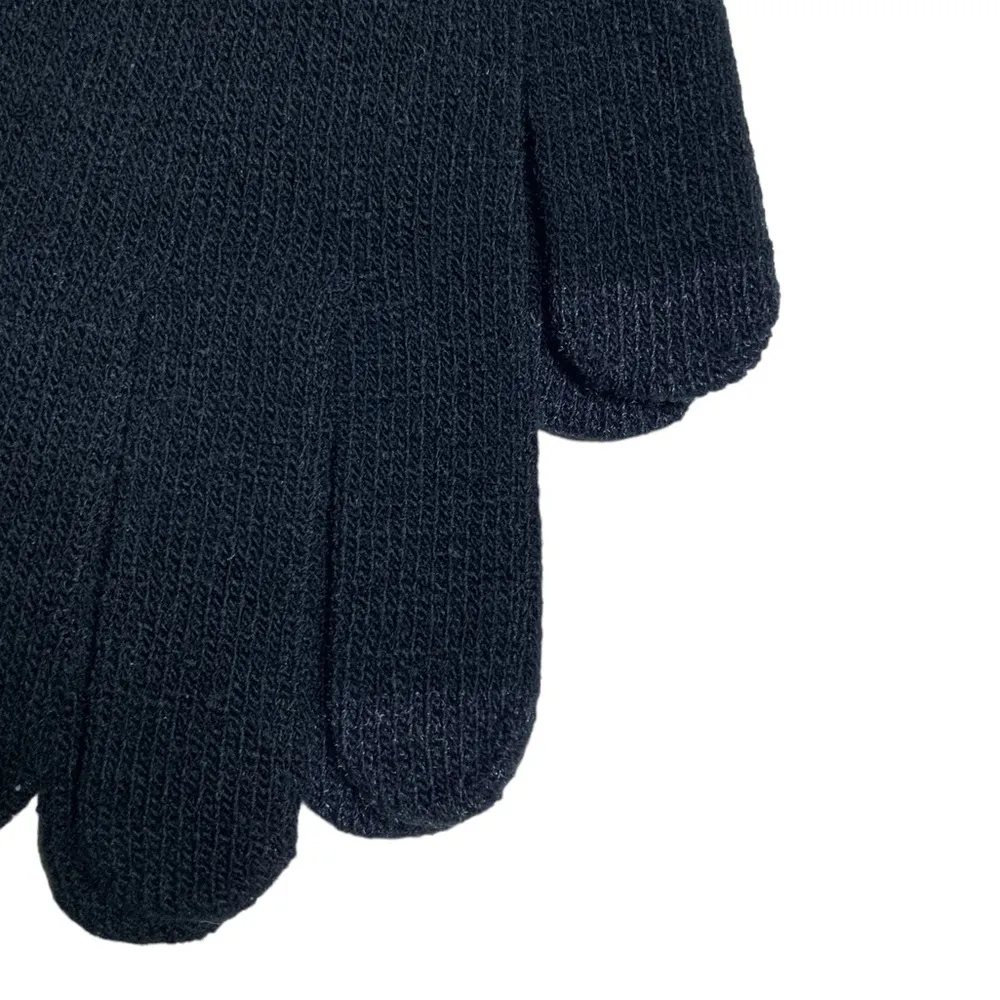 WE Texting Touchscreen Gloves Winter Warm Stretch Knit Women Men Black OS Unisex - Image 6