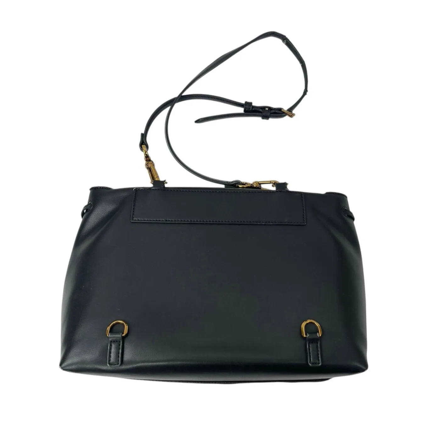 Charles & Keith Black 2-Way Tassel Faux Leather Shoulder Front Flap Backpack OS - Image 3