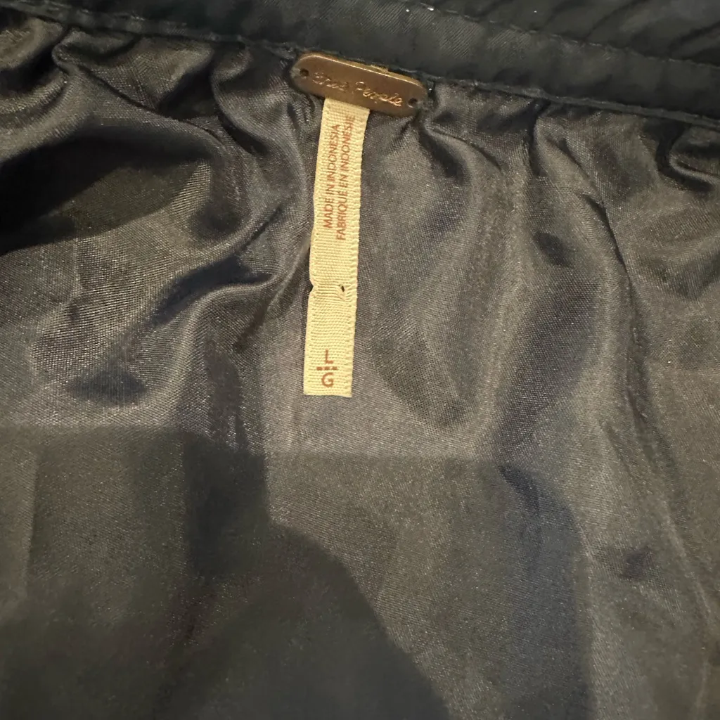 Free People Navy Bomber Jacket - Image 5