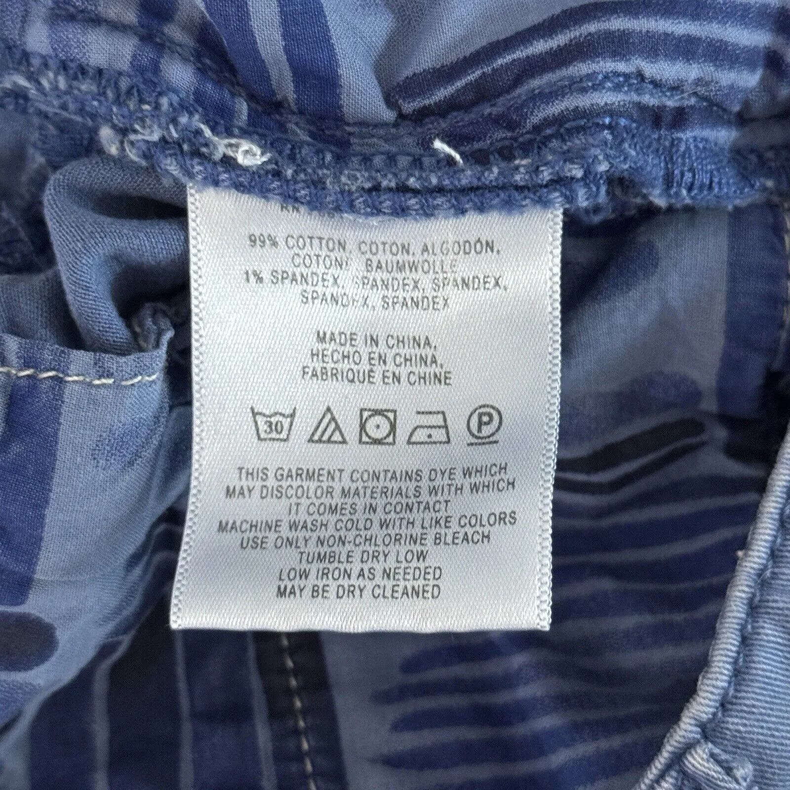 Anthropologie Chino Slim Pants Womens 6 29 Blue Casual Classic‎ Straight Cotton - Image 8