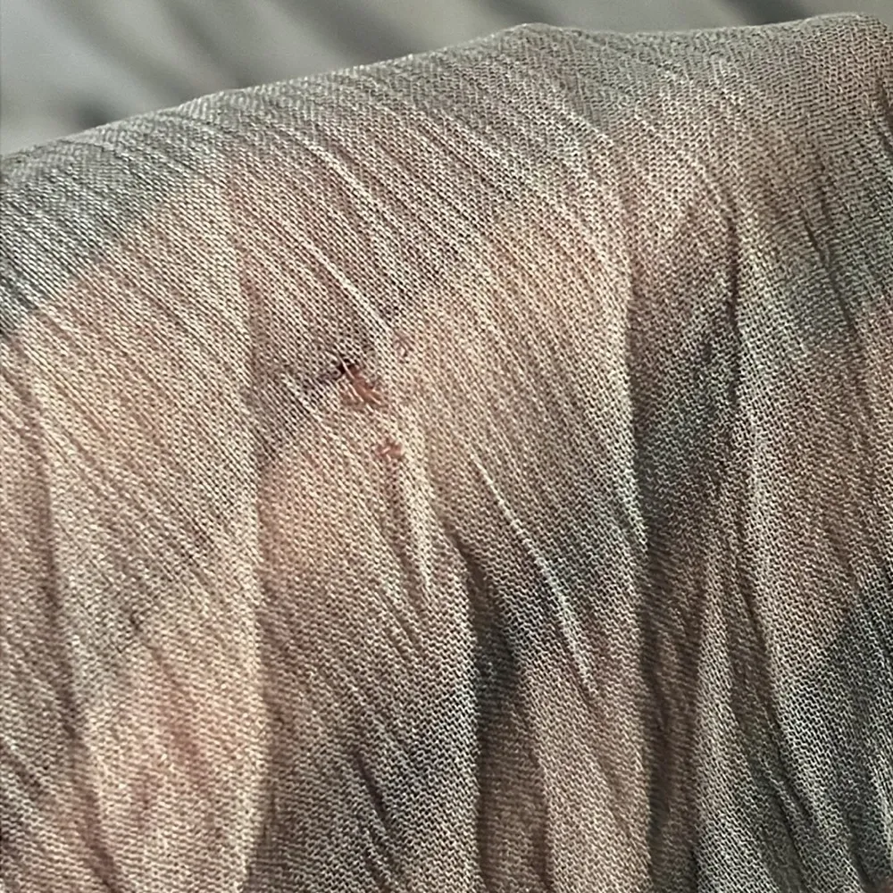 Y London crinkled sheer beach cover, long split sleeve, blue grey sz M(42 Eur) Size M - Image 11