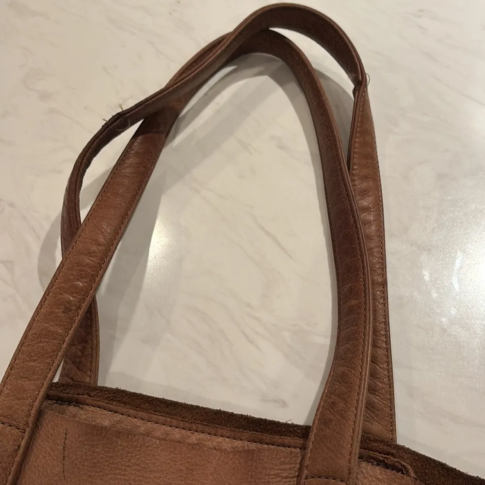 Baggu Brown Miller Leather Tote Bag - Image 2