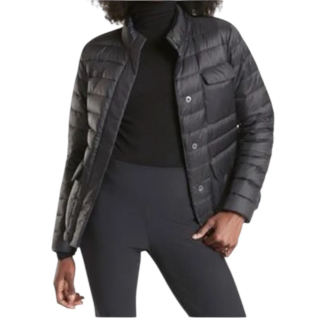 Athleta Reversible Pulse Down Jacket Black and Navy Size XS - Image 11