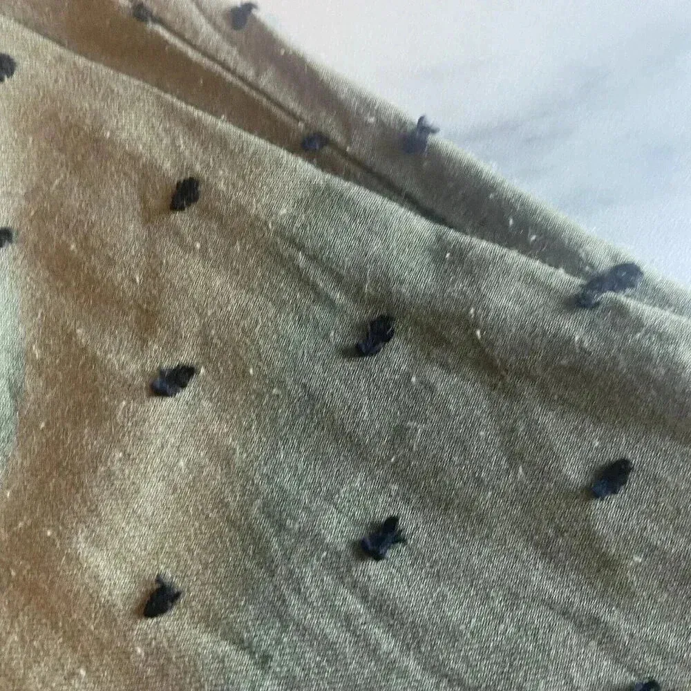 Zara Mini Tunic Dolman Dress Boho Green Pullover Long‎ Sleeve Size M Medium Twee - Image 10