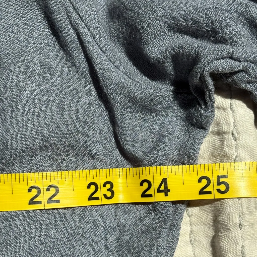 Eberjey Gray Mandarin‎ Collar Bamboo Cotton Swim Coverup Size M/L NWT - Image 5