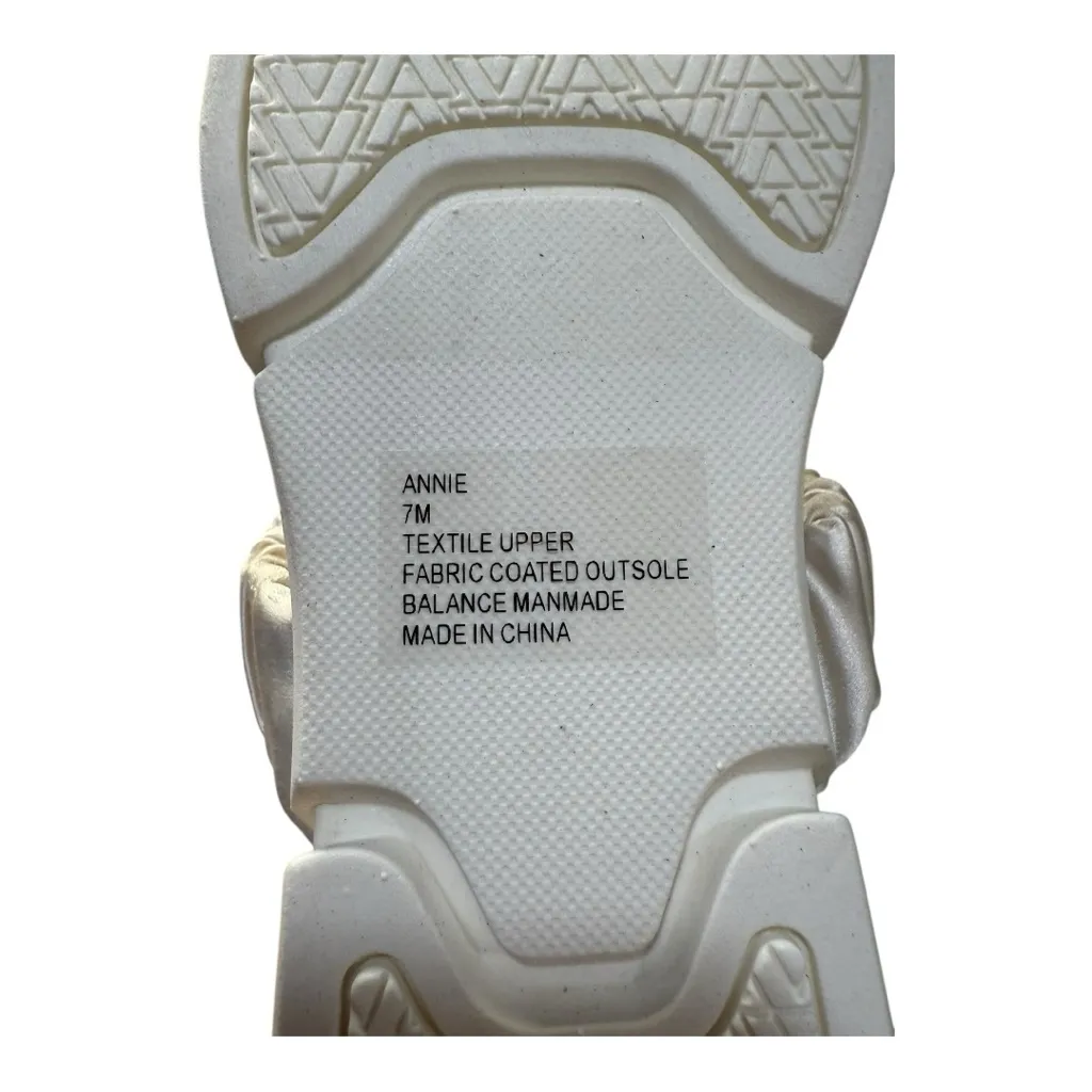 Lauren Lorraine Annie Ivory Satin & Rhinestone Platform Sandals – Size 7 Nee - Image 6