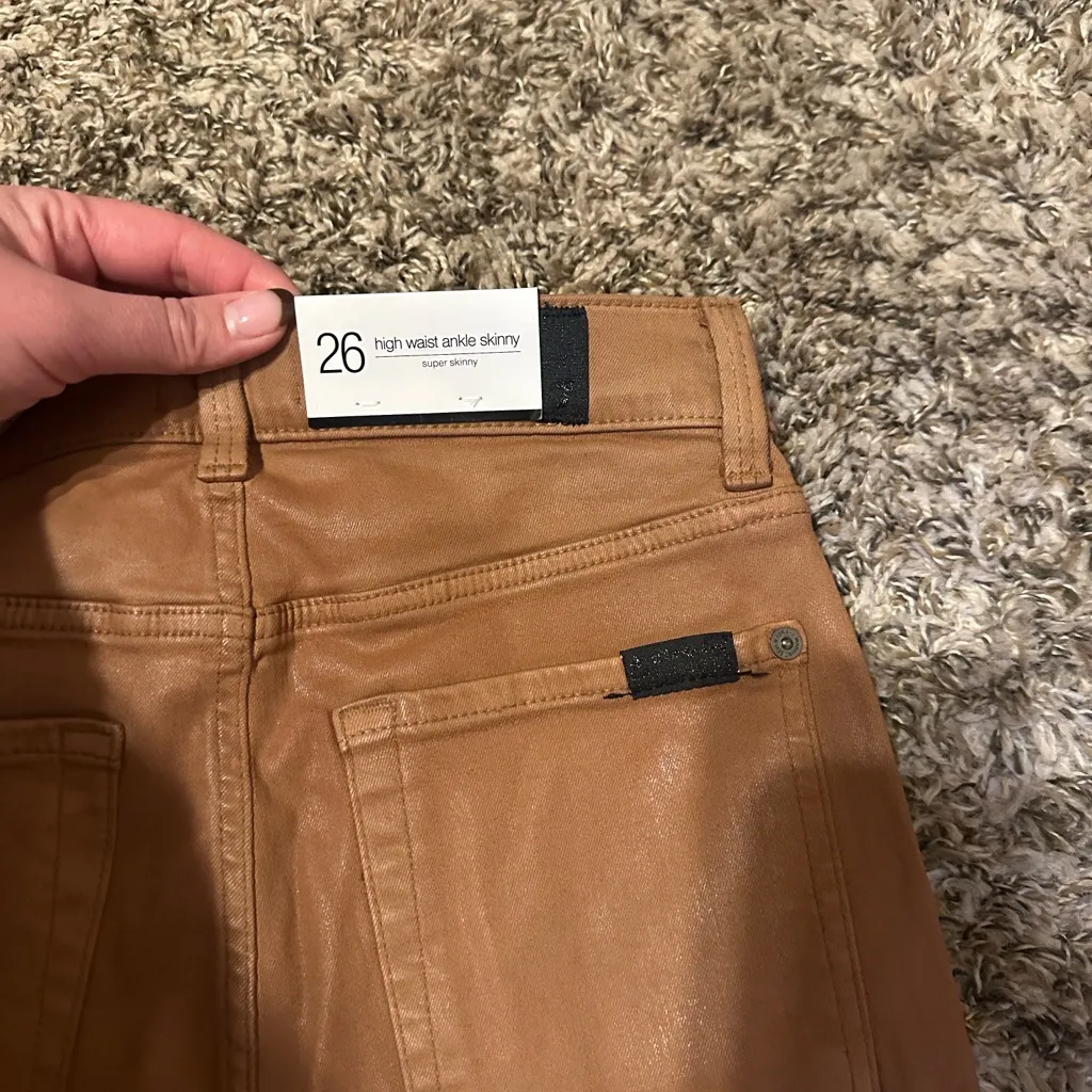 NWT 7 For All Mankind High Waist Ankle Skinny Pants Bundle Size 26 - Image 4