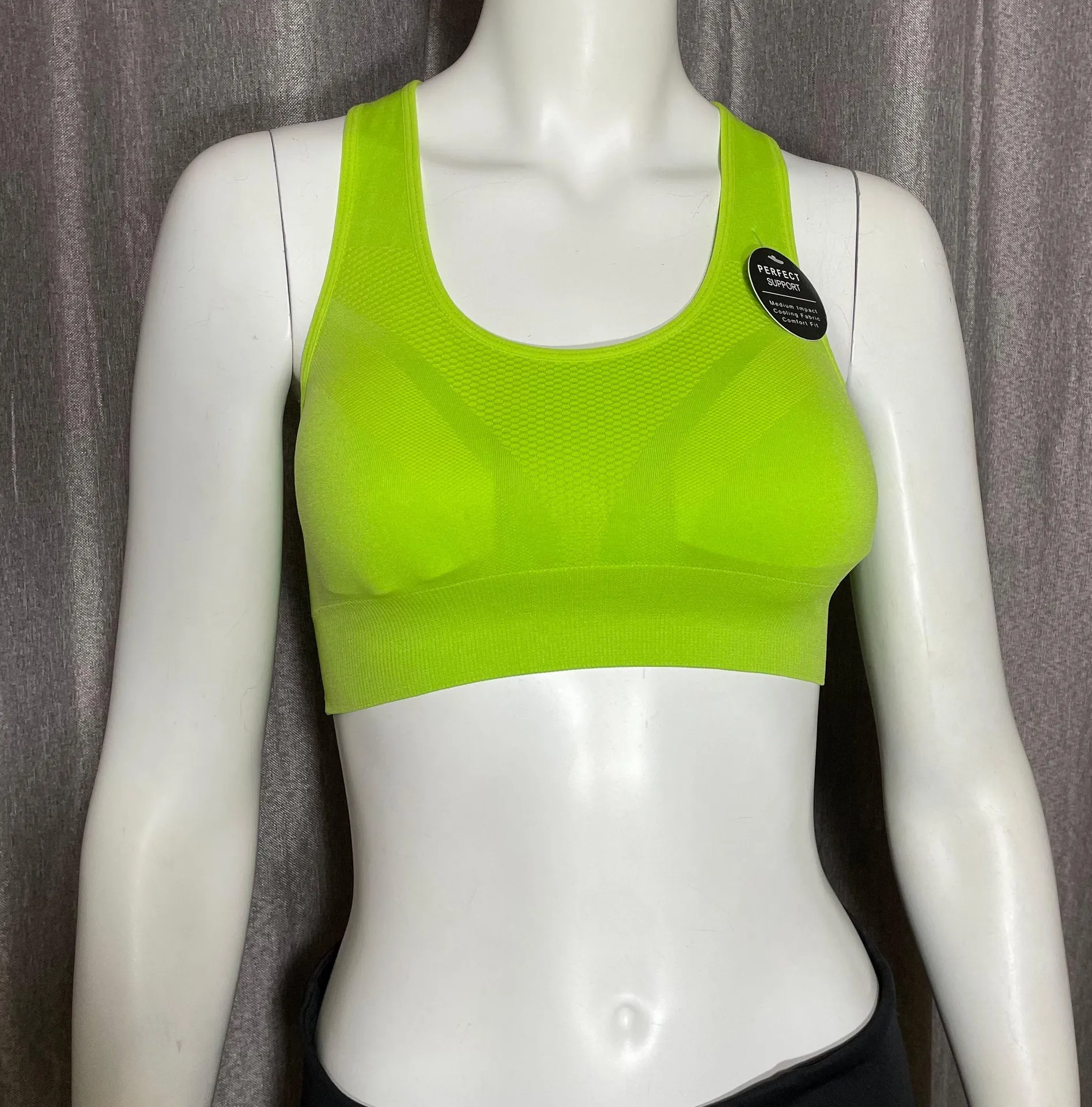 Soho Sport Active Wear Lime Green Sports Top - Image 6
