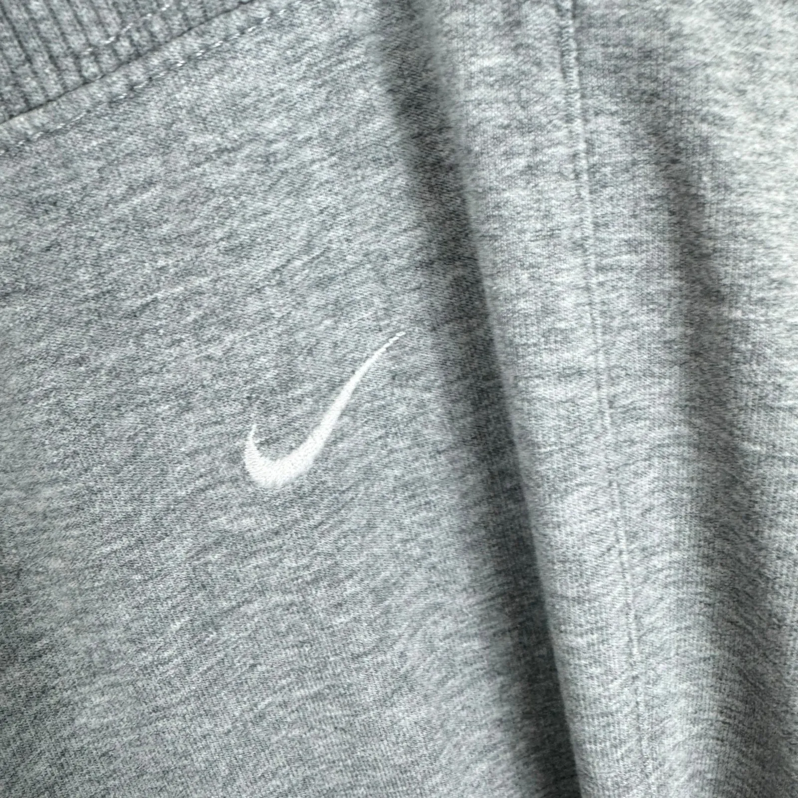 Nike Y2K Cotton Gray Straight Leg Drawstring Lightweight Sweatpants Womens Sz L - Image 4