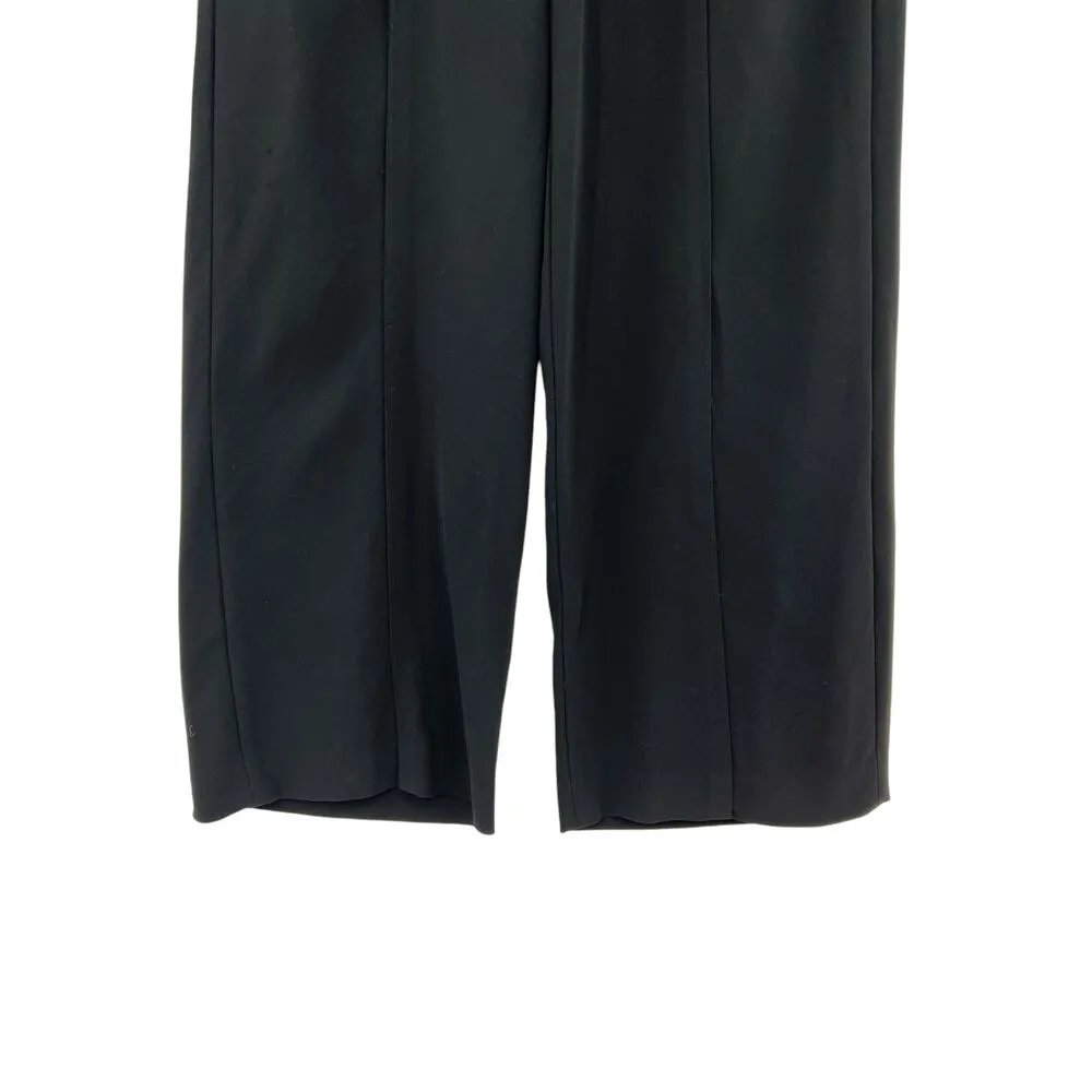 ALC A.L.C Marley Pants Trouser Wide Leg High Rise Crop Pleat Drape Black Size‎ 2 - Image 4