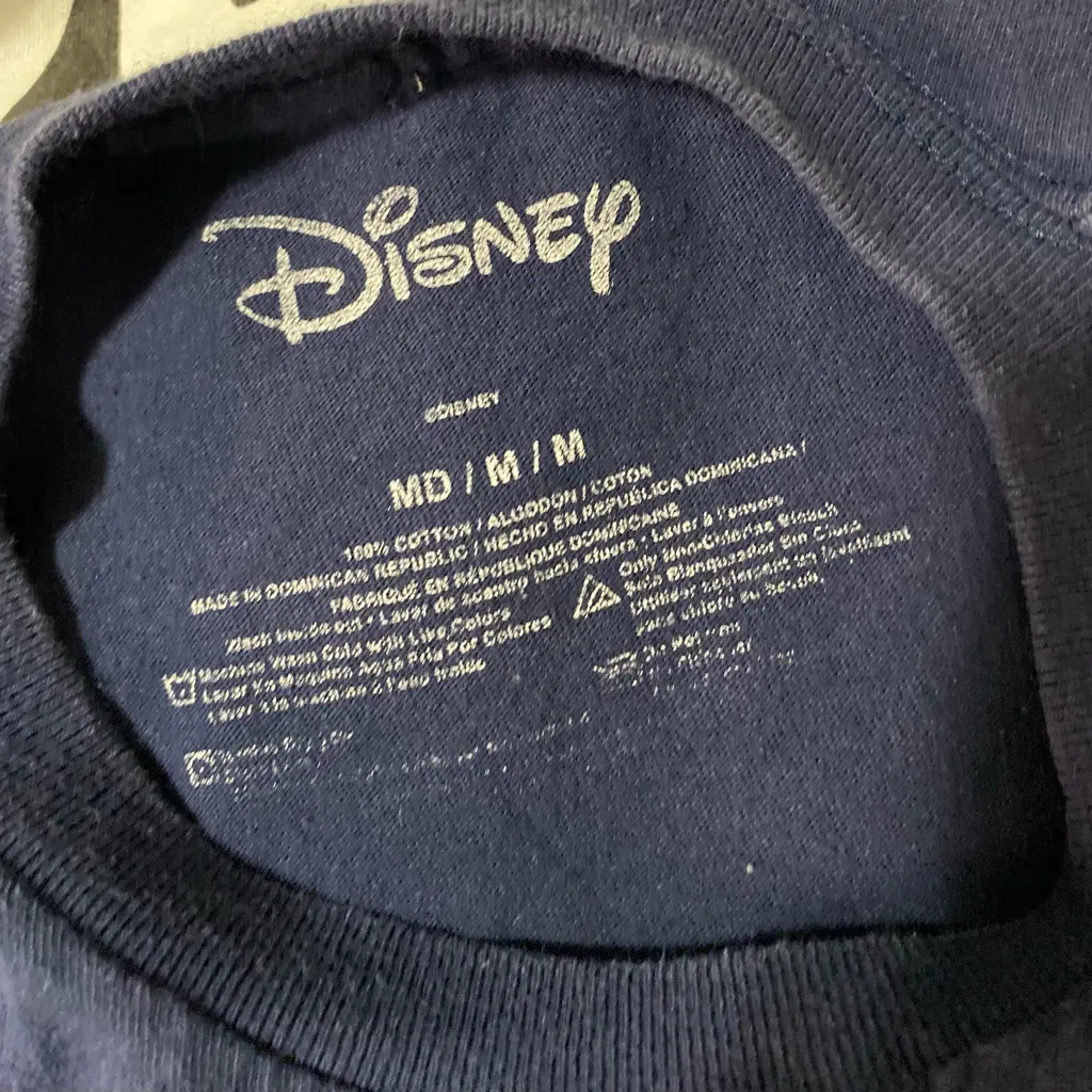 Disney Enchanted Movie Promo T-Shirt Navy Blue Size M 100% Cotton - Image 2