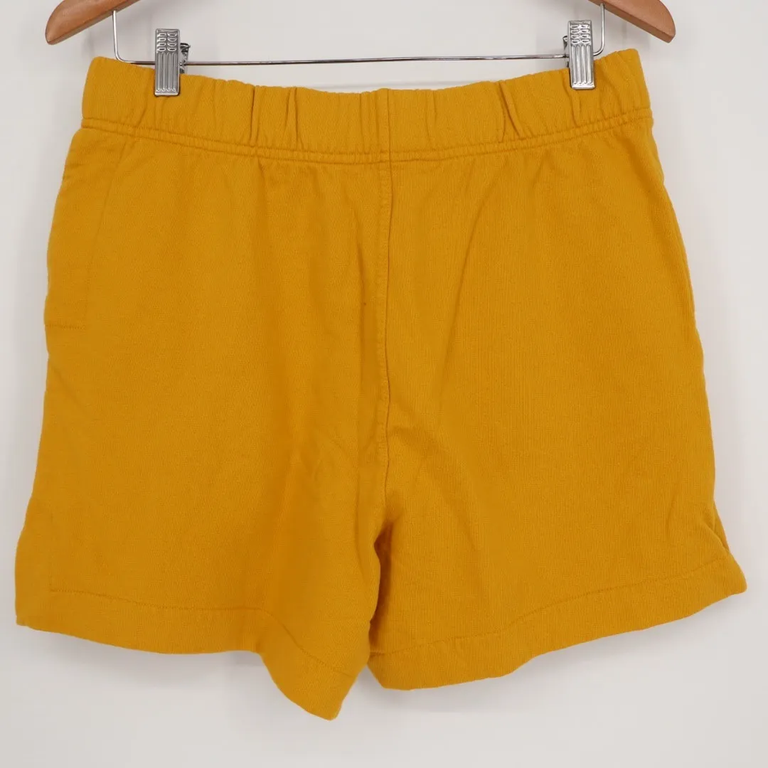 American Giant Womens French Terry Side Slit Shorts Nugget Yellow Size M Size M - Image 6