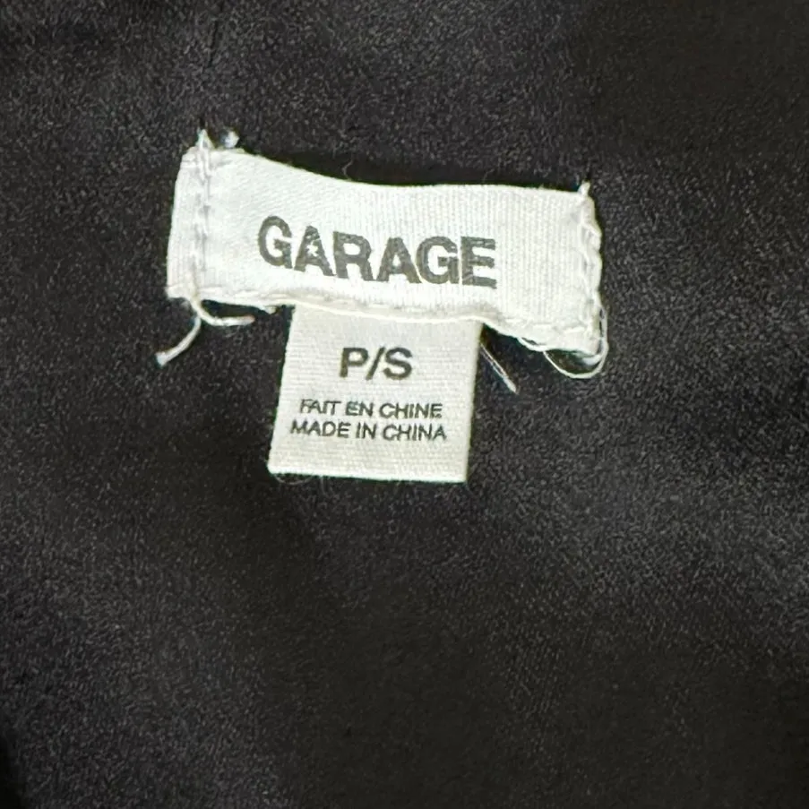 Garage Rhinestone-Strap Scarf Tank Top Black Handkerchief Crop Top Size Small - Image 9