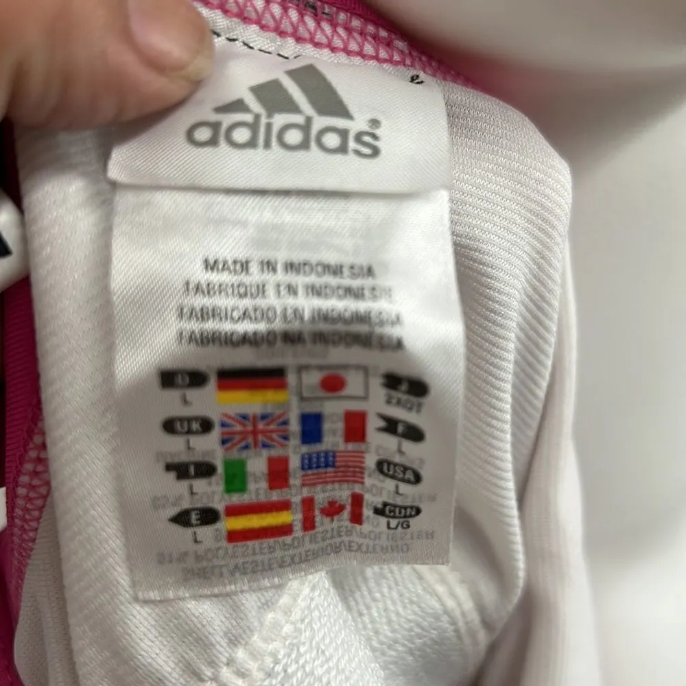 Adidas pink spaghetti strap Climacool athletic tank - Image 7