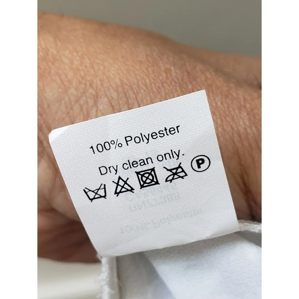 J.Crew Blouse Top Women's 0 Beige Floral Back Zip Ruffle Cap Sleeve Crew Neck - Image 6