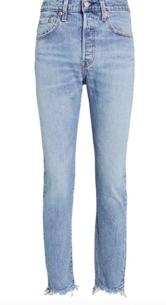 FP x  501 Blue Mark High Rise Skinny Jeans - Image 5